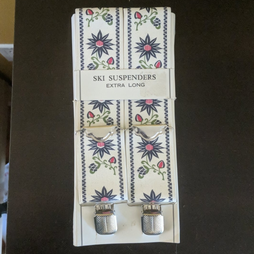 New old stock ski suspenders